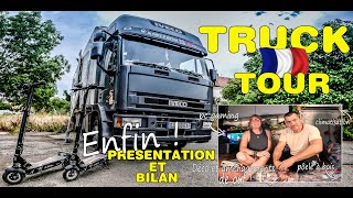 87 Enfin  Truck Tour  présentation de notre poids lourd aménagé  Vie en poids lourd aménagé [upl. by Nev]