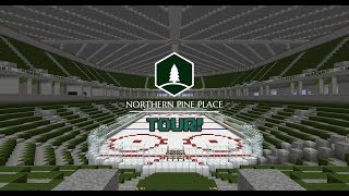 Minecraft Hockey Rink Tour Northern Pine Place [upl. by Alodee]