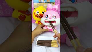 Yellow Duck and Pink Rabbit Eating Chocolate Set Toys Satisfying With Unboxing ASMR Videos [upl. by Winchester]