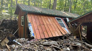 Hurricane Helene Destroys Tiny House Swannanoa NC [upl. by Arised]