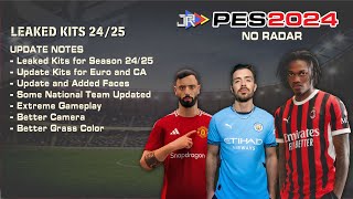 PES 2024 PS2 aethersx2 Leaked Kits Season 2425 No Radar [upl. by Inva]