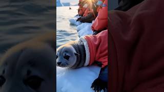 Saving the Baby Seal 🌊🐾shorts story fishing short subscribe funny animals shortvideo save [upl. by Casmey]