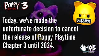 POPPY PLAYTIME CHAPTER 3 RELEASE CANCELED  GAMEPLAY TRAILER [upl. by Ethban802]