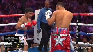 Pacquiao vs Thurman Round 1 boxing 2019 fight HD Pacquiao Knocks out Thurman HD 720p [upl. by Denice]