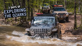 Jeeps vs Toyotas Overlanding the Ozarks  A 3 Day Adventure [upl. by Dott]