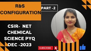 CSIR NET CHEMICAL SCIENCE PYQ DEC 2023GATERampS CONFIGURATION chemistrywithsandeepamam [upl. by Allerym]