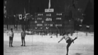 1924 Winter Olympics  Figure Skating Sonja Henie and Gillis Grafstrom [upl. by Thorrlow]