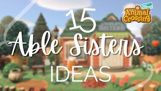 15 Ideas for Your Able Sisters Shop ft Some Nook’s Crannys  Animal Crossing New Horizons [upl. by Atnauqal]