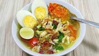 RESEP SOTO AYAM KUAH BENING ALA RUMAHAN [upl. by Dworman]