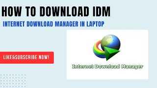 How to downloadampInstall IDM Internet Download Manager in Laptop [upl. by Roberts]