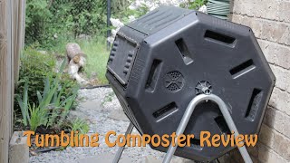 FCMP IM4000 dual chamber tumbling composter review [upl. by Enneyehs]