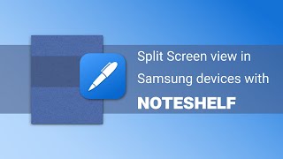 How to use Noteshelf in Splitscreen view on Samsung Tab S7 and S7 plus [upl. by Kennith]