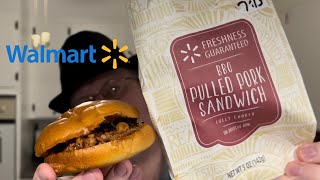 Walmart deli BBQ pulled pork sandwich review [upl. by Aihc]