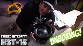 STEREO INTEGRITY HST15 SUBWOOFER UNBOXING [upl. by Hime]