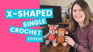 How to crochet the Xshaped Single Crochet US Terms [upl. by Arjun]