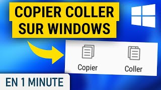 Comment faire un copier coller sur Windows [upl. by Thomasa]