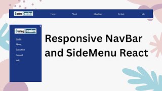 How to Design Responsive Navbar in React js [upl. by Nojad659]