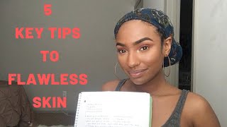 ESTHETICIANS 5 KEY TIPS TO FLAWLESS SKIN [upl. by Goren]