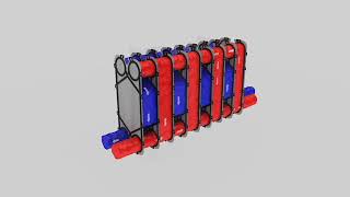 Plate Heat Exchanger How it works  working principle hvac industrial engineering phx heat transfer [upl. by Ythomit498]