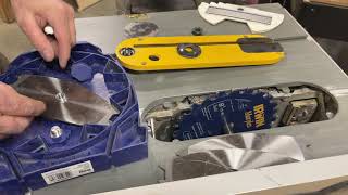 DeWalt Table Saw  Dado Cut [upl. by Surtemed]