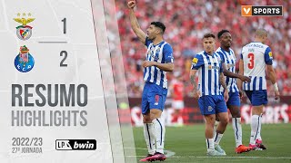 Highlights  Resumo Benfica 12 FC Porto Liga 2223 27 [upl. by Caz]