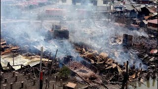 Fire destroys 15 houses and shops in Kuala Perlis [upl. by Williamson]