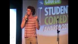 Jonny Pelham  Chortle Student Comedy Award 2012  Runnerup [upl. by Ecnerewal]