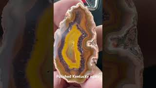 Nice botryoidal in quartz with floater in Kentucky agate teamrockit thefinders kentucky agates [upl. by Victorine]