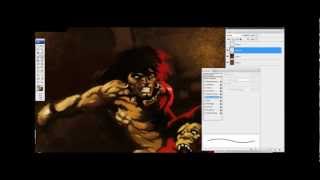 How to Paint Digitally Frazetta Master Study [upl. by Rehpotirhc]