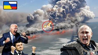 THE CRIMEA BRIDGE IS LOST FOREVER US Drone Swarm Burns 8000 Tons of Russian Ammunition [upl. by Kaila]