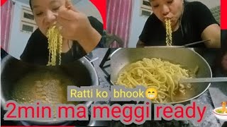 mini vlogs ratti ko 1 baja 🍜😁🥱bhook lagara2min meggi meggi 🍜🍜 [upl. by Araed]