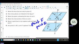 Practice problems Points lines planes pg 11 answers with quiz mistakes [upl. by Dagall]