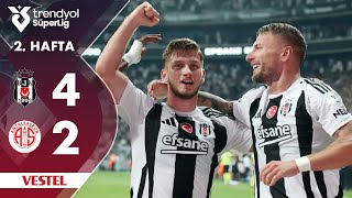 Vestel  Beşiktaş 42 Antalyaspor  HighlightsÖzet  Trendyol Süper Lig  202425 [upl. by Mastrianni]