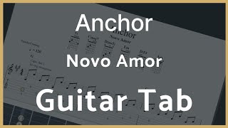 Novo Amor Anchor  Fingerstyle Guitar tab  Acoustic Guitar  Guitarpro  Tutorial [upl. by Riedel]