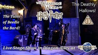 HARRY POTTER Tales of Beedle the Bard Deathly Hallows LIVE Show in Diagon Alley Universal Orlando 🌍 [upl. by Danette498]