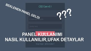 CSDuragi Yeni Panel Geldi Nasıl Kullanılır [upl. by Kilk596]