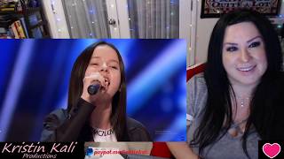 ThirteenYearOld Daneliya Tuleshova Sings quotTears of Goldquot by Faouzia  Americas Got Talent 2020 [upl. by Aekim401]