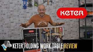 Keter Folding Work Table Unboxing and Assembly  Review amp Demo [upl. by Cerellia]