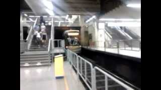 Bombardier Flexity Outlook T4000 tram passing at Bourse Tram Station Brussels Belgium [upl. by Towne]