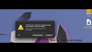 quotFinal cut pro cannot be opened because the developer cannot be verifiedquot how to fix it [upl. by Aytida]