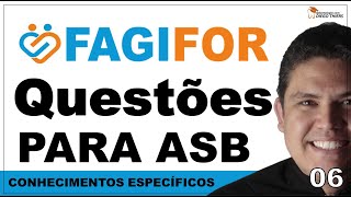 RESOLUÇÃO DE QUESTÕES PARA AUXILIAR EM SAÚDE BUCAL ASB CONCURSO FAGIFOR 2024 BANCA IBFC  06 [upl. by Mona]