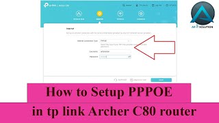 How to Setup pppoe in tp link Archer C80 router  kivabe tplink archer c80 router pppoe setup korbo [upl. by Whittemore]