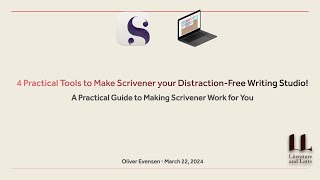 2024 4 Practical Tools to Make Scrivener your Distraction Free Writing Studio [upl. by Allard]