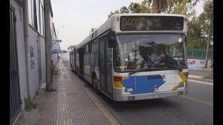 Greece Athens ride with bus 40 from Piraeus to Syngrou Fix metro station [upl. by Swartz]