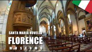 Santa Maria Novella  Florence  Churches and Museums  Virtual Walk  4K [upl. by Aliahkim]