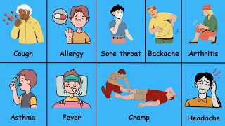 20 Common Diseases and Medical Conditions  English vocabulary [upl. by Anatniuq]