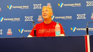 Arizona HC Brent Brennan Monday press conference Bye Week [upl. by Kirst995]