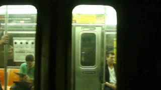 MTA New York City Subway  OnBoard R32 V Train With R68 B Train From 34th to 42nd Streets [upl. by Pandolfi]