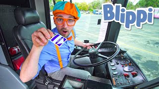 Video del Autobús para Niños con Blippi  Blippi Españo  Aprende Colores y Objetos [upl. by Gregrory]