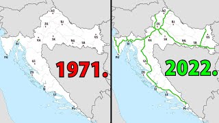 Povijest izgradnje autocesta u Hrvatskoj 1971  2022 [upl. by Initsed579]